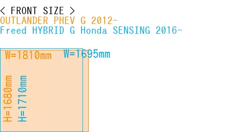 #OUTLANDER PHEV G 2012- + Freed HYBRID G Honda SENSING 2016-